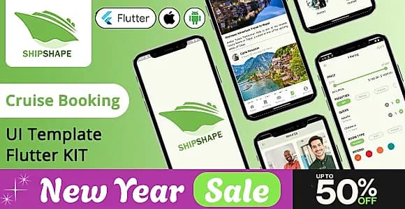 ShipShape - Online Cruise Booking Flutter UI Kit