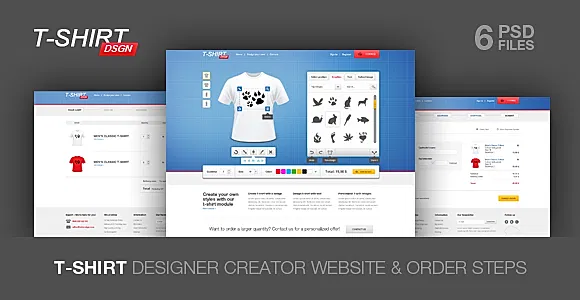 T Shirt Designer Creator PSD Template