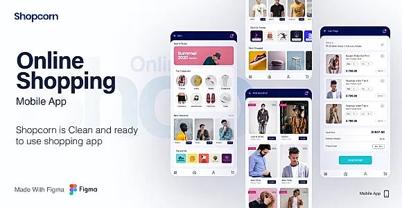 Shopcorn | Online Shopping Mobile Template