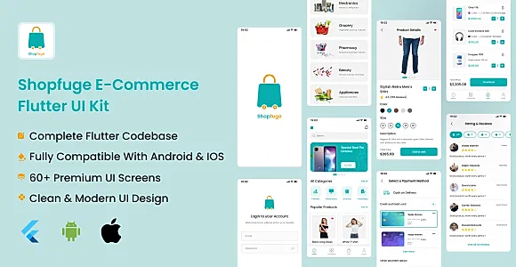 Shopfuge Ecommerce Flutter App UI Kit