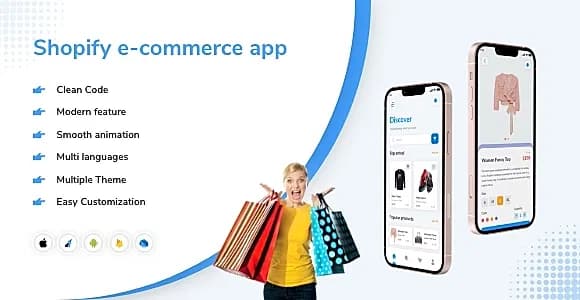 E-Shopify UI Template Flutter 3.3 Supported