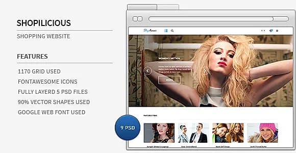 Shopilicious - Shopping website