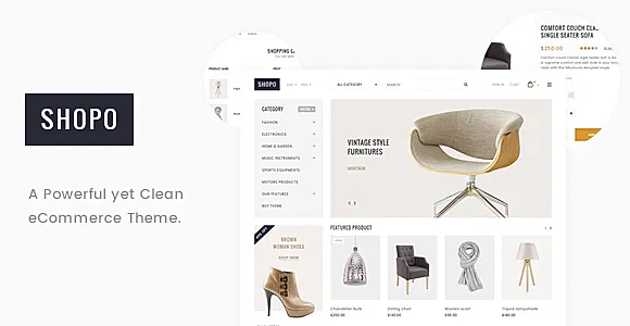 Shopo - Simple & Clean eCommerce Template