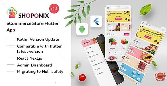 Shoponix - eCommerce Flutter App + React Admin Panel