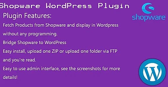 Shopware WordPress plugin