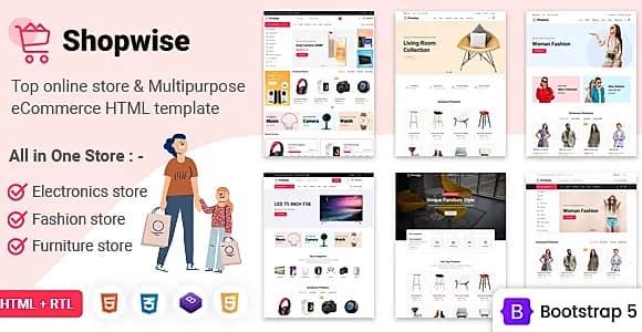 Shopwise - eCommerce Multipurpose Bootstrap 5 HTML Template