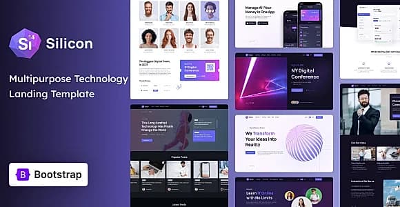 Silicon – Business & Technology Template + UI Kit Template
