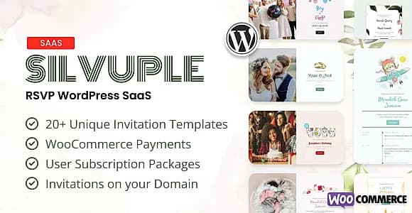 Silvuple SaaS - Invitation & RSVP Builder WordPress Plugin
