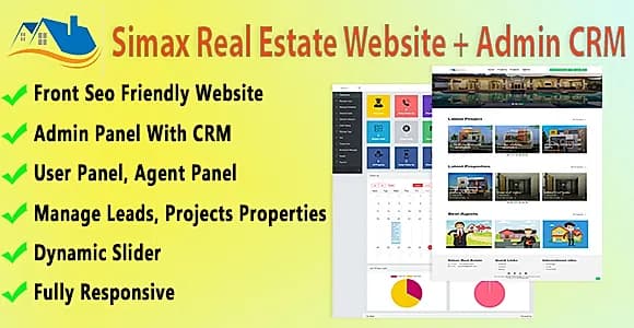 Simax Real Estate CRM in Dot Net Core