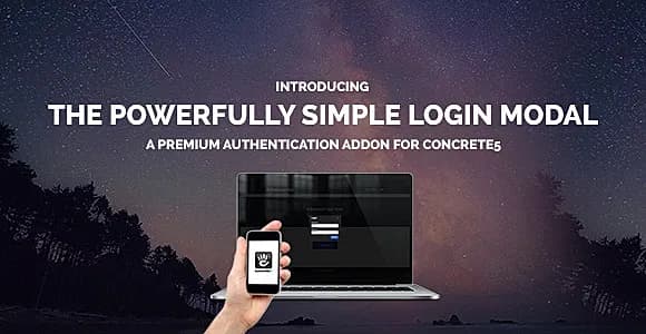 Simple Login Modal For Concrete 5