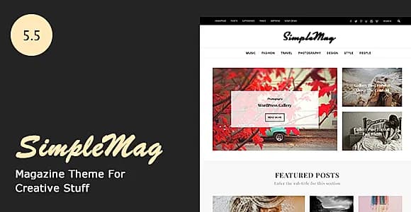 SimpleMag WordPress Theme