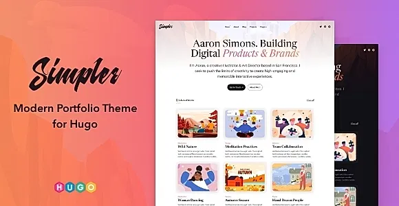 Simpler – Modern Portfolio Theme for Hugo