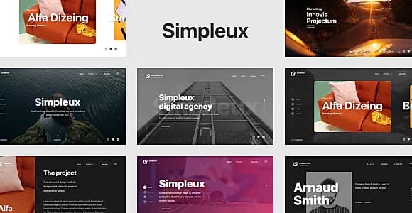 Simpleux - Creative Portfolio Website Template