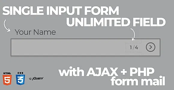 Single Input Form Interface with AJAX + PHP Formmail (Multipurpose)