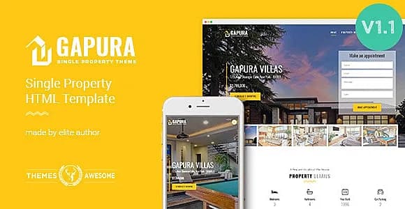 Single Property HTML Template - Gapura