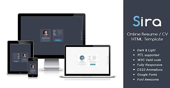 Sira - Online Resume / CV HTML Template
