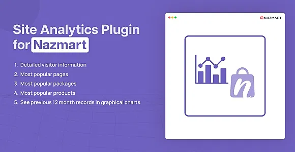 Site Analytics Plugin - Nazmart Multi-Tenancy eCommerce Platform (SAAS)