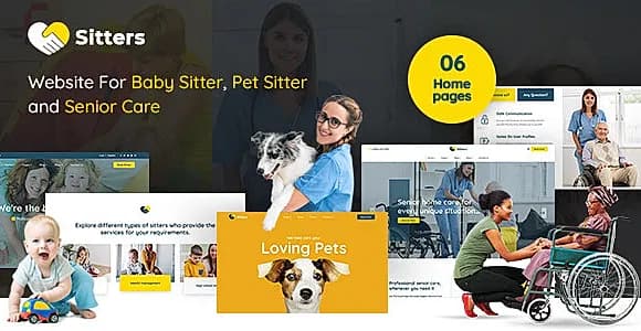 Sitters - Baby Sitter, Pet Sitter and Senior Care HTML5 Template