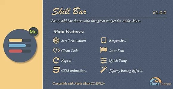 Skill Bar - Dynamic Graphics of Horizontal Bars.