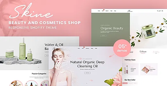 Skine - Beauty and Cosmetics Shop Responsive Shopify Theme