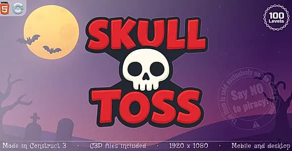 Skull Toss - HTML5 Casual game