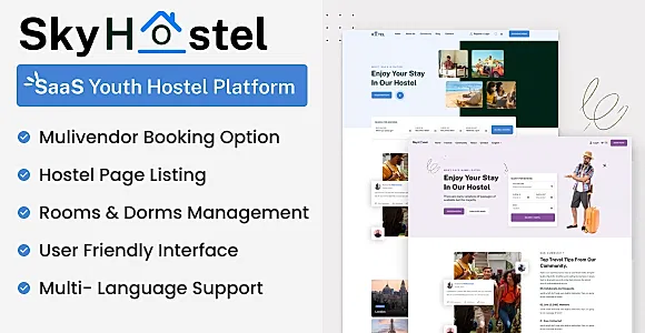 SkyHostel - SaaS Hostel Booking Platform