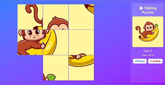 Sliding Puzzle - HTML5 Game for kids