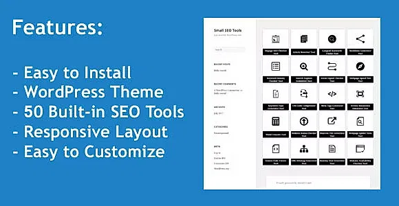 50 Small SEO Tools WordPress Theme
