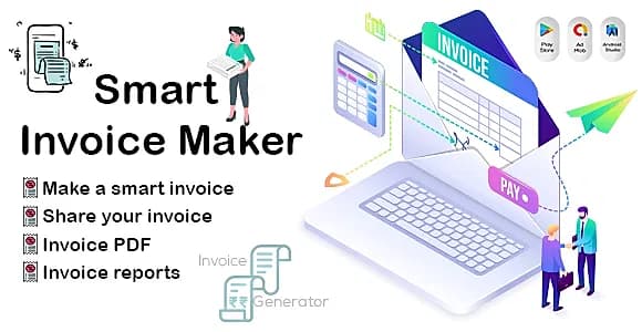 Smart Invoice and Bill Maker - Invoice Maker - Easy Simple - Invoice Generator - GST Invoice Maker