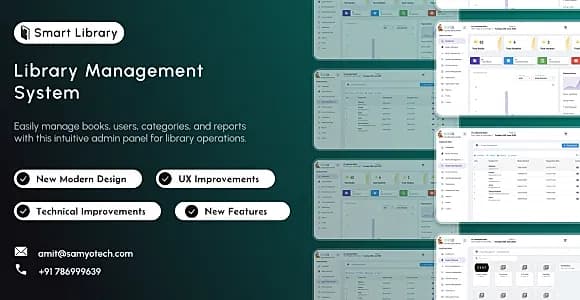 Smart Library | Library Management System | Books Management System | Publications Management