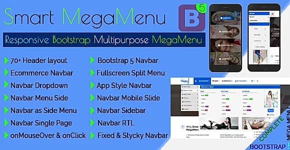 Smart Megamenu - Responsive Bootstrap Multipurpose Megamenu