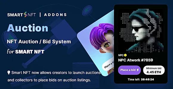 Smart NFT Standard Auction (Addons)