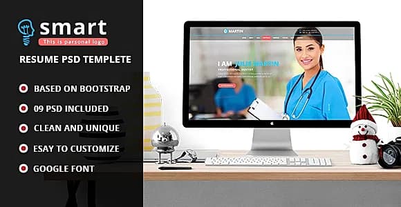 Smart - Personal Profile PSD Template