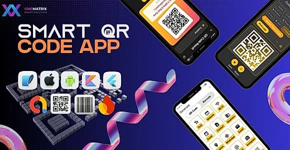 Smart QR Code Generator & Scanner | Flutter | Barcode Generator | Android iOS | Source Code