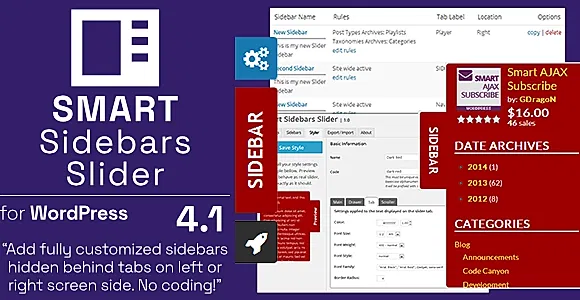 Smart Sidebars Slider - Plugin for WordPress WordPress Plugin