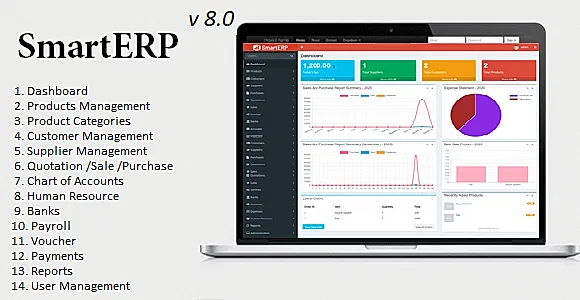 SmartERP - Business ERP Solution / Product / Shop / Company Management