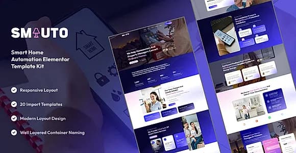 Smauto - Smart Home Automation Elementor Template Kit