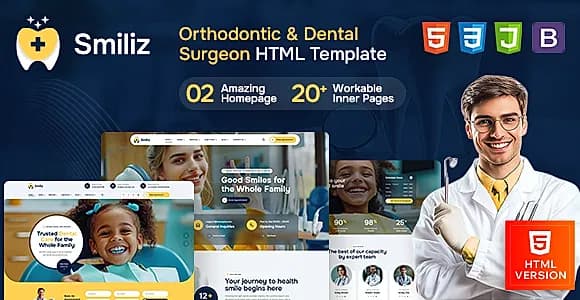 Smiliz - Orthodontics & Dental Surgeon HTML Template