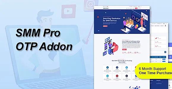 SMM Pro - Social Media Marketing CMS OTP Addon