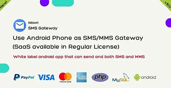 SMS Gateway - Use Your Android Phone as SMS/MMS Gateway (SaaS)