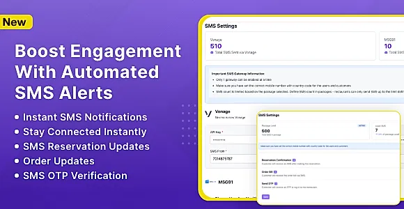 Sms Module for Tabletrack