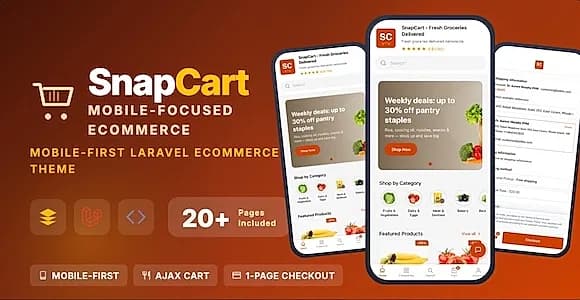 SnapCart - Mobile-Focused Laravel eCommerce System