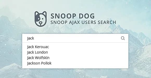 Snoop ajax users search for WordPress