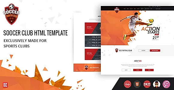 Soccer Club | Sports Agency HTML Template