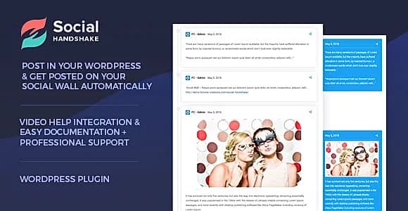 Social Handshake - WordPress plugin for Social Wall Display
