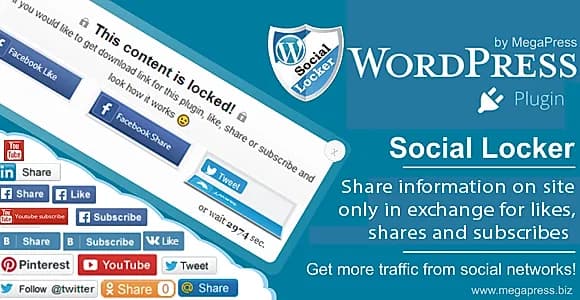 Social Locker Pro | MegaPress WordPress Plugin