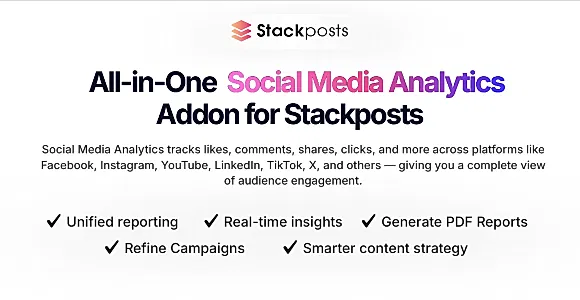 Social Media Analytics Addon for Stackposts