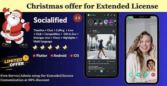 Social media app clone (instagram,facebook,linked in etc) + Node.js socket Chat + Calling + Live
