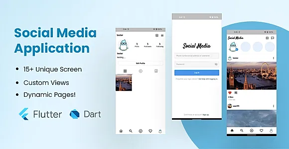 Social Media Application (Flutter)