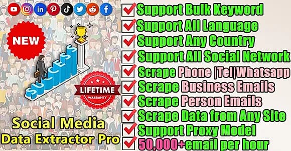 Social Media Leader Extrator Ultra